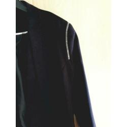 H&M blazer/jasje zwart met zilveren details maat 36