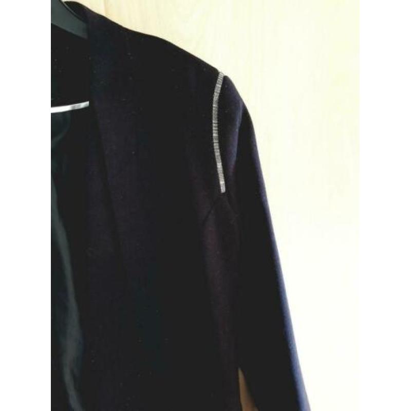 H&M blazer/jasje zwart met zilveren details maat 36