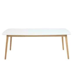 Tenzo Bess Eettafel Wit 220 x 95 cm (nieuw) met hoek schade.