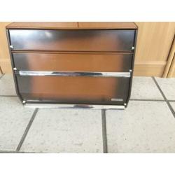 Retro Brabantia keukenrolhouder bruin