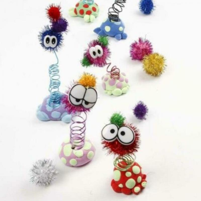 Grappige ogen van hard plastic met sluiting 4 x 2,3 cm 4 paa