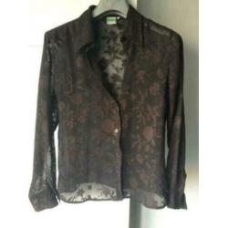 Bruine kanten bloes Benetton mt. M