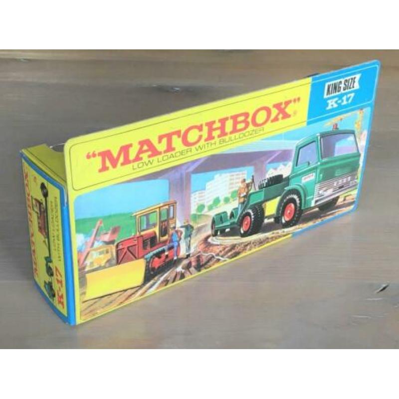 Matchbox King Size K17 - Low Loader with Bulldozer MIB