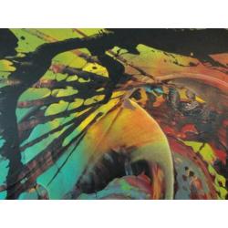 " Turbulence " prachtig h Acrylschilderij 120 cm x 60 cm