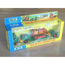 Matchbox King Size K17 - Low Loader with Bulldozer MIB