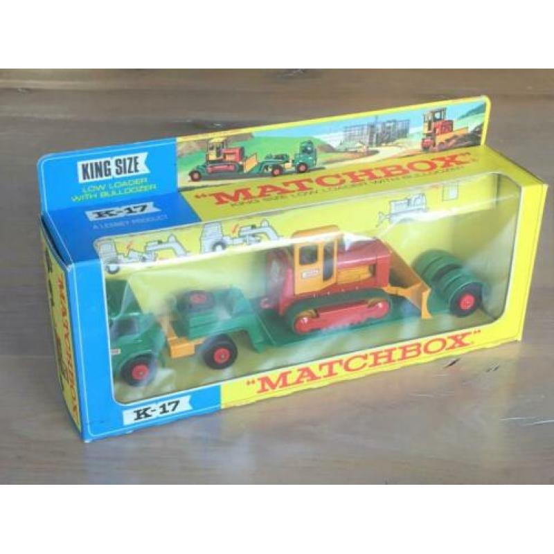 Matchbox King Size K17 - Low Loader with Bulldozer MIB