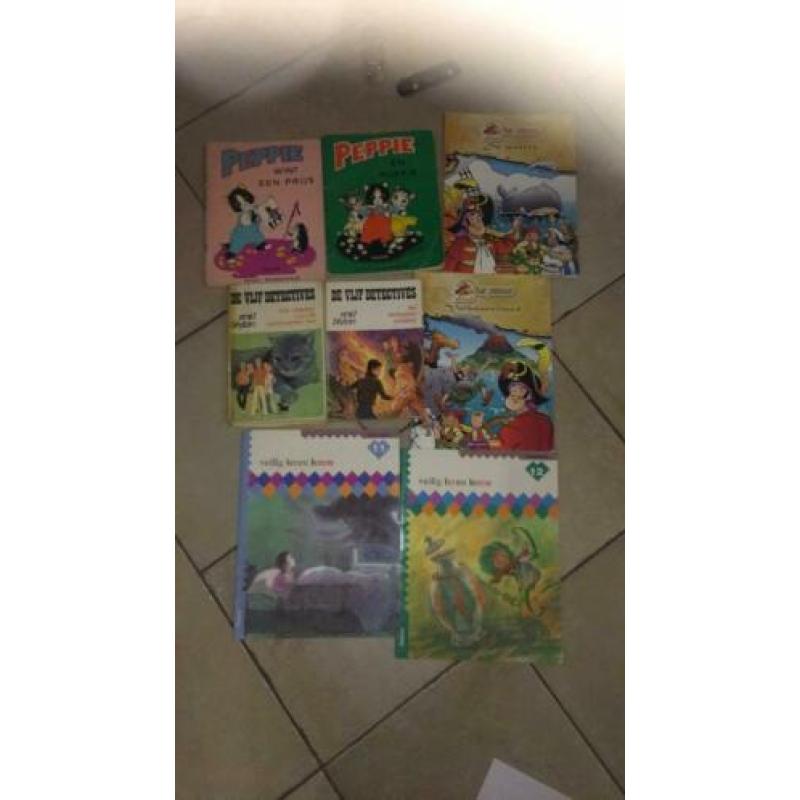 8 leuke kinderboeken. Peppe, piet piraat, de vijf detectives