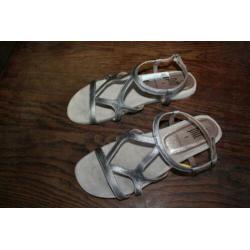 Pitt vlotte zilvere sandalen mt 39 SUPERKOOPJE