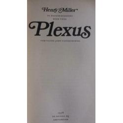 Plexus - henry miller 2e druk 1978