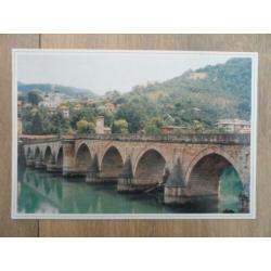 Ansichtkaart Drina bridge Bosnia