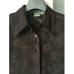 Bruine kanten bloes Benetton mt. M