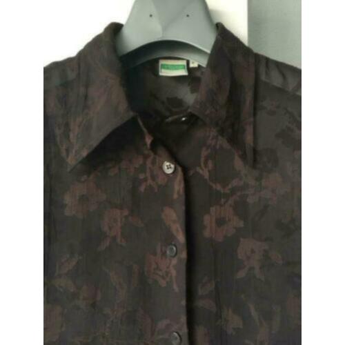 Bruine kanten bloes Benetton mt. M