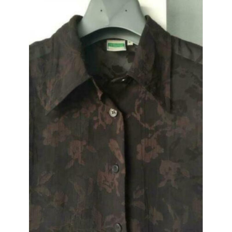 Bruine kanten bloes Benetton mt. M