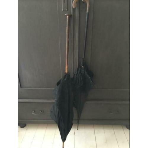 Prachtige brocante paraplu’ s , antiek , alte Schirme .