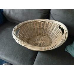 Rieten mand wasmand 60x47