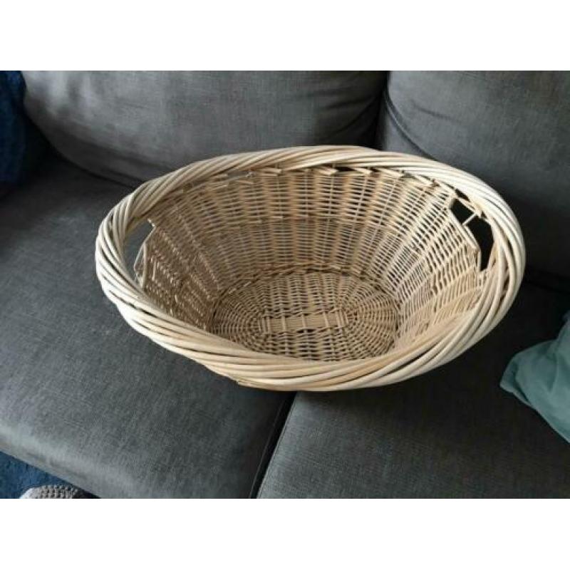 Rieten mand wasmand 60x47