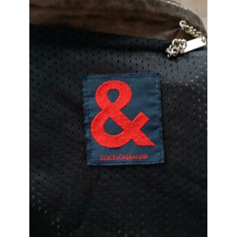 Leren Dolce & Gabbana jas, maat 52