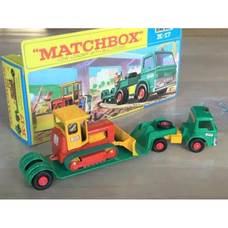 Matchbox King Size K17 - Low Loader with Bulldozer MIB