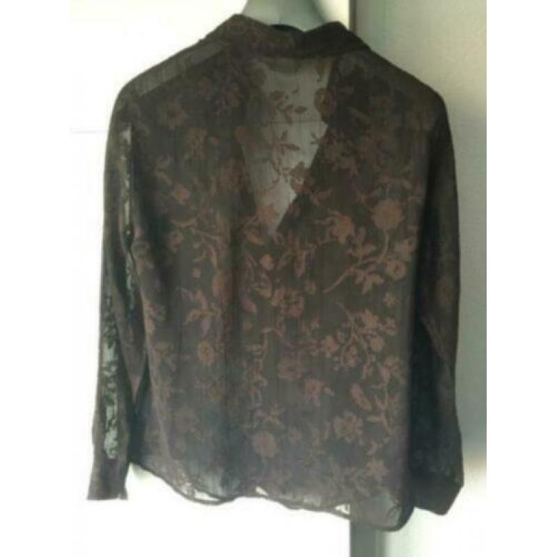 Bruine kanten bloes Benetton mt. M