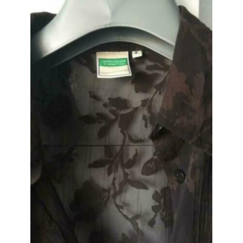 Bruine kanten bloes Benetton mt. M