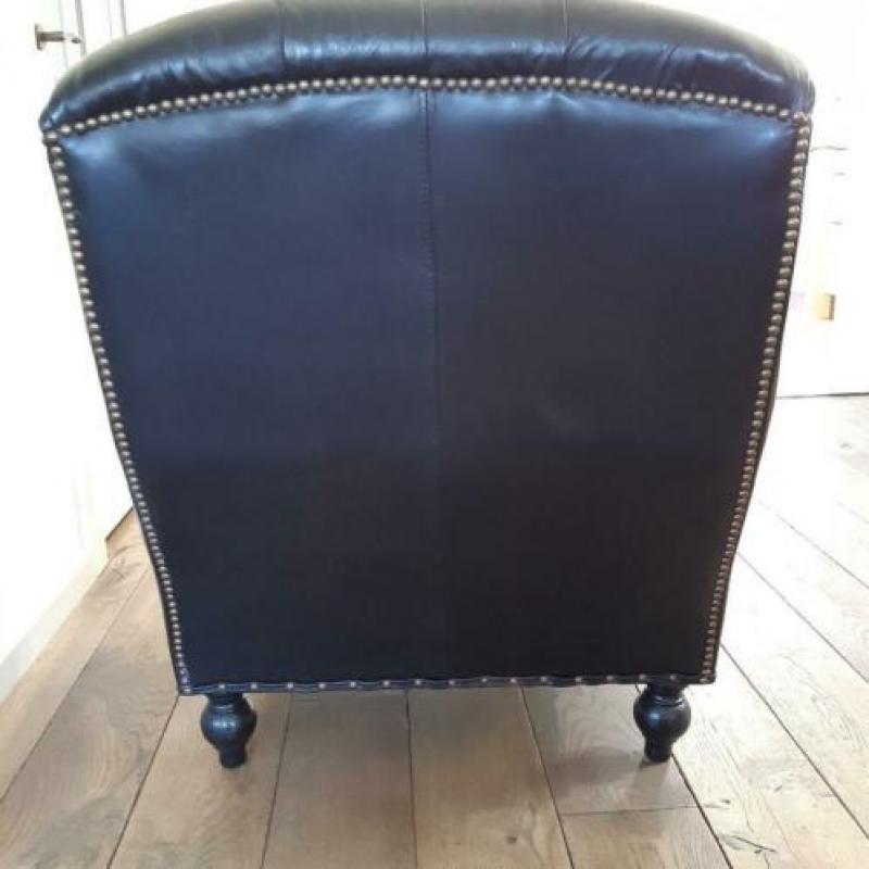 Fauteuil Wilmington zwart leder