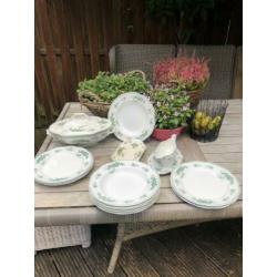 BFK Duchesse antiek Boch servies 1890 zeer sierlijk