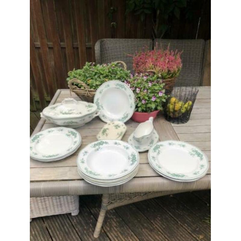 BFK Duchesse antiek Boch servies 1890 zeer sierlijk