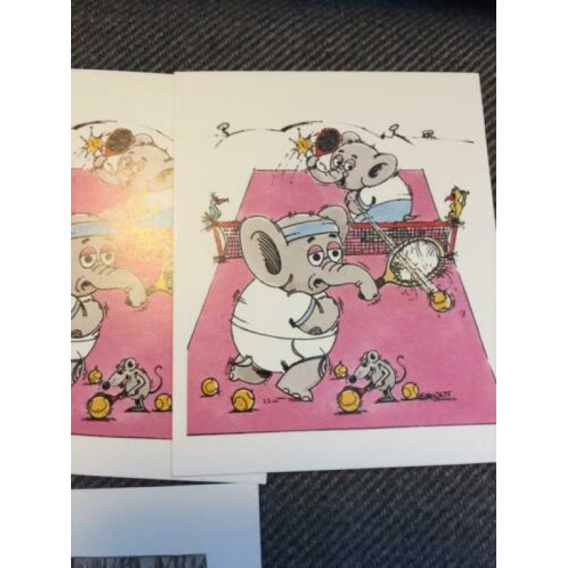 Aantal leuke kaartjes plaatjes Olifant Krokodil