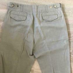 Dries van Noten, groene, linnen broek, maat 54