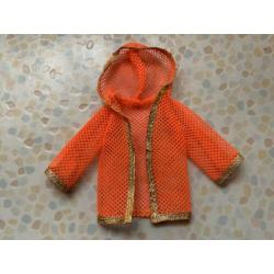 Living Barbie oranje net jasje - vintage MOD era