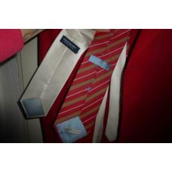 McGregor donker rood rib kostuum + 2 stropdassen mt 56 51801