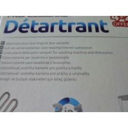 Detartrant vuil/vet kalk verwijderaar was/vaatwasmachine