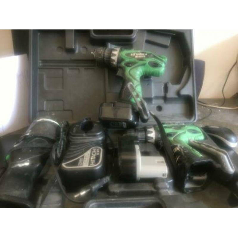accuboormachine tweemaal Hitachi