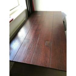Prachtige houten eettafel, 2 mrt bij 1 mtr