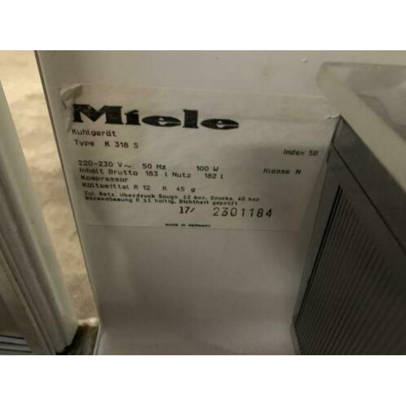 Miele koelkast tafelmodel zonder vriezer