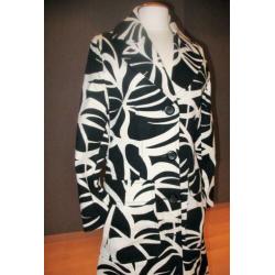 Nieuwe InWear jas met zwart - wit patroon, mt 38