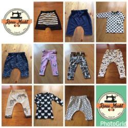 harem broek / legging panter grijs 50 56 62 68 74 80 86 92