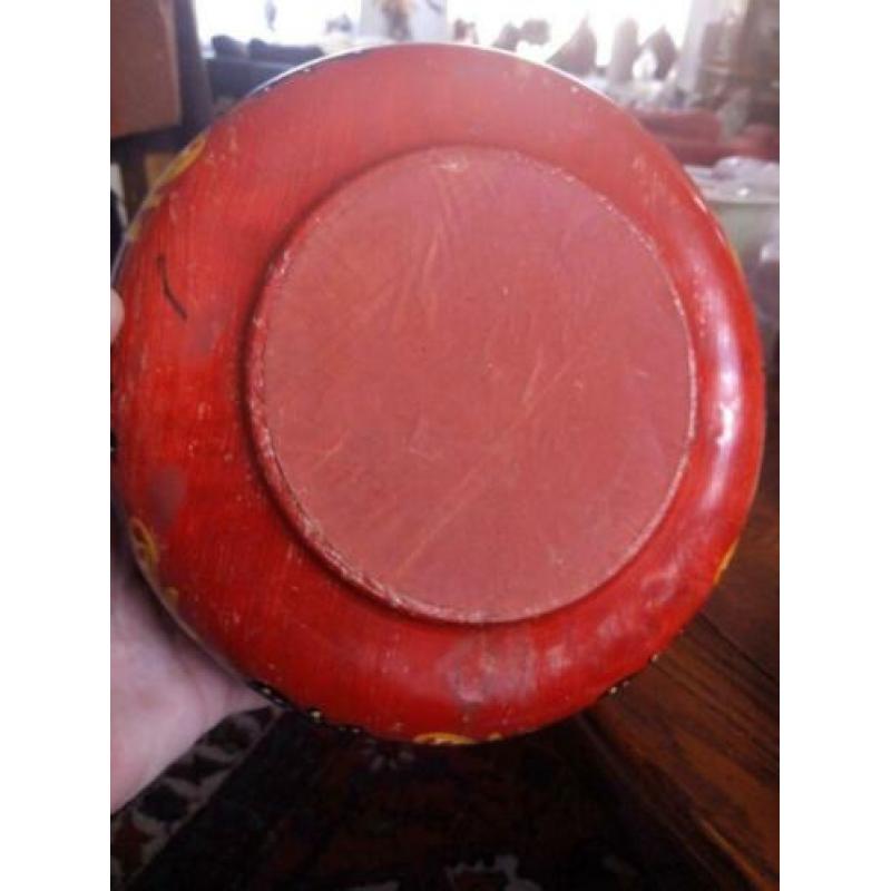 Vintage Noorse lunchbowl van hout