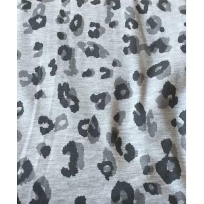 harem broek / legging panter grijs 50 56 62 68 74 80 86 92