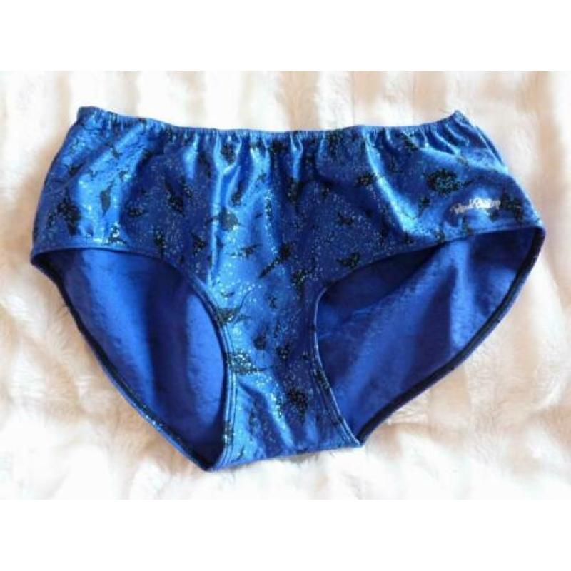 Blauwe bikini met goudkleurige draad van Rene Philip