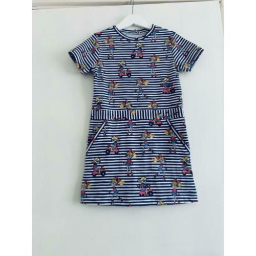 Jurkje donkerblauw wit mt 116