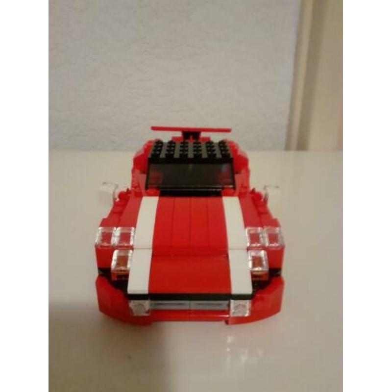 Lego rode sport auto 3 in 1 Set Compleet.