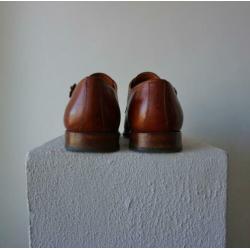 VAN LIER Superior leren schoenen met gespsluiting 42