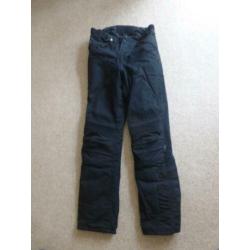 DiFi motorpak zwart jas maat 40 broek 98 uitneembare voering