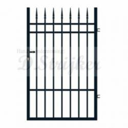 Inlooppoort recht antraciet 100x160cm compleet met palen etc