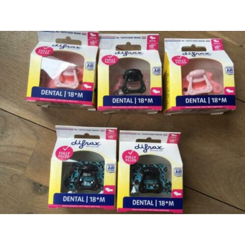 Nieuwe Difrax dental speen/spenen 18+