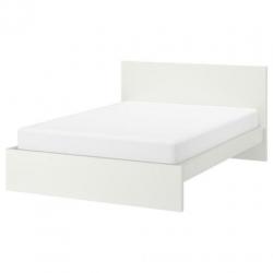 Wit malm 2 persoonsbed 160x200