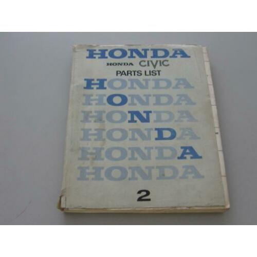 HND 3 Honda Civic Parts List 2