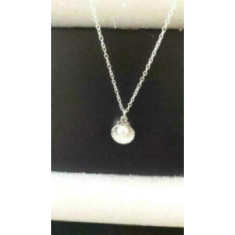 Zilveren ketting schelp zilver.......................3-4