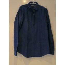 Angelo Litricio blauw overhemd maat M